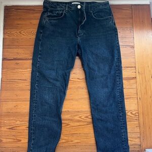 Zara Dark Wash Straight Jeans